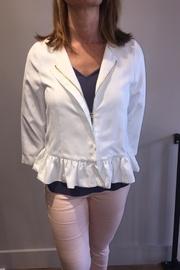  Suede Ruffle Jacket