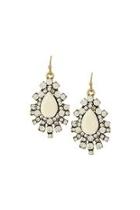  White Crystal Earrings