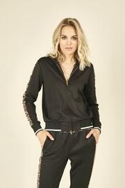  Leopard Stripe Track Jacket