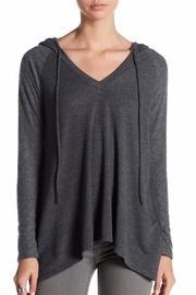  Charcoal V-neck Hoodie