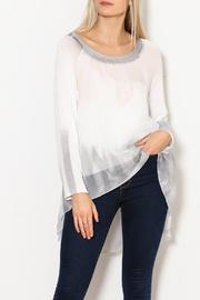  Long Sleeve Splash Silk Tunic