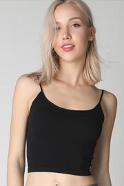 Ribbed Cropped-cami Black