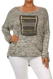  Plus Beaded Applique Top
