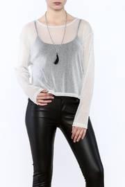 Sheer Shimmer Top