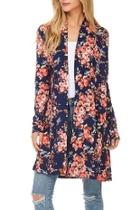  Floral Relaxed Cardigan