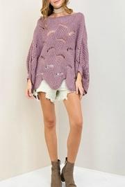  Scalloped Edge Sweater