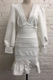  V-neck Long-sleeve Dress