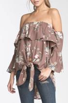 Vintage Print Top