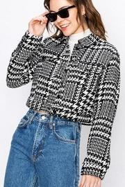  Cropped Houndstooth Jacket
