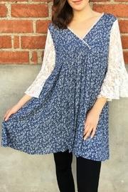  Lace Denim Tunic