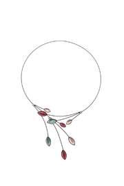  Green & Red Wire Necklace