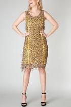  Honey Speckle Fringe Dress