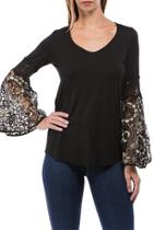  Kinsey Lace Bell Slv Top