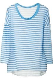  Striped Crew-neck Top