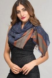  Border Wool Scarf