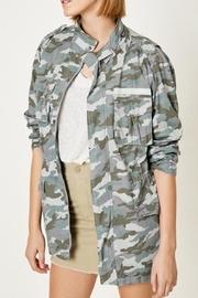  Drawstring Camo Jacket