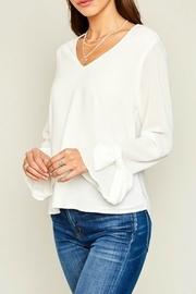  V-neck Bow Blouse