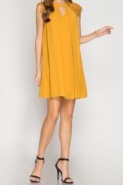  Mustard Swing Dress