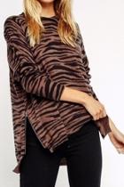 Brown Zebra Sweater