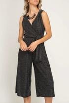  Croped Sparkle Jumpsuit