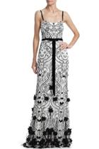  Sleeveless Feather Gown