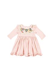  Flowers On Lace Dress
