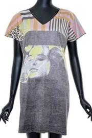  Artsy Print Dress