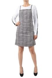  Plaid Open Dress