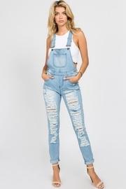  Destroyed Denim Jumpsuit