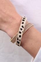  Anilmal-print Wrap Bracelet