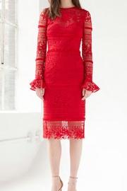  Lace Column Dress