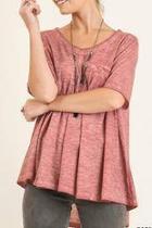  Rose Washed Top