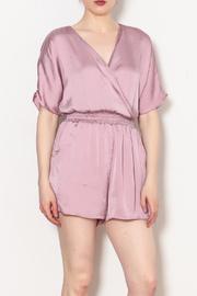  Satin Romper With Pockets