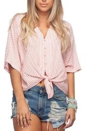  Pink Stripe Blouse