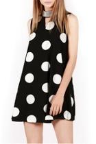  Polka Dot A-line Dress