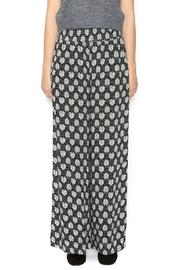  Gray Flower Palazzo Pants