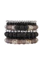  Plus-size Lava-stone Stack-bracelet-set