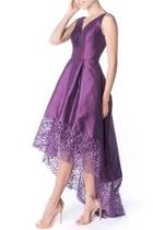  Purple Hi Low Gown