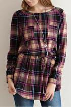  Plaid Princess Top