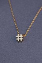  Hashtag Necklace