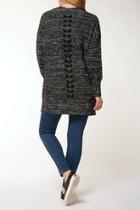  X Back Long Cardigan