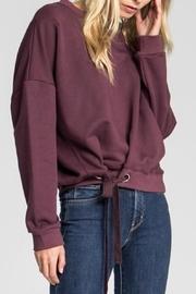  Austen Tie Front Sweatshirt