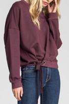  Austen Tie Front Sweatshirt