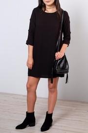  Button Sleeve Shift Dress
