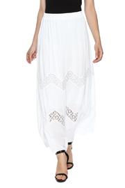  White Embroidered Skirt