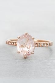  Diamond Morganite Ring