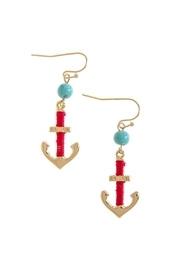  Gold Anchor Earrings