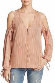  V-neck Shoulder Blouse
