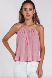  Stripe Ruffle Tank