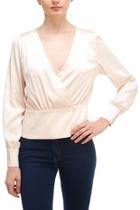  Deep-v Satin Blouse